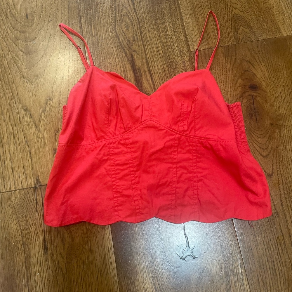 Maeve red Crop Top